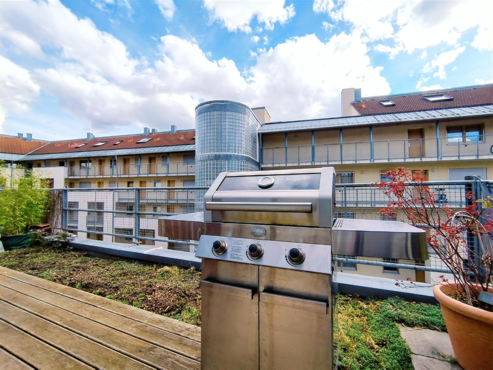 Apartment Design-apartment Fuer Bis Zu 4 Im 1 Og, Modern, Dachterrasse, Grill, Ruhige Lage, Plus, Wii, Lan Und Wlan Nürnberg